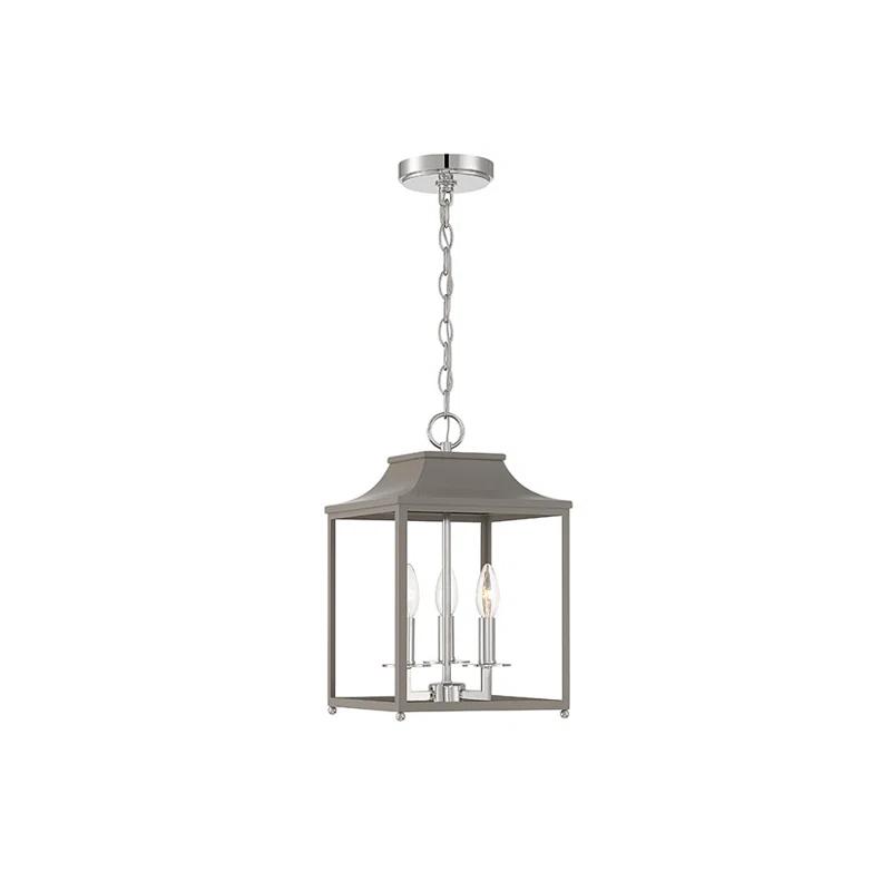Lunete 3 Light Metal Dimmable Lantern Chandelier