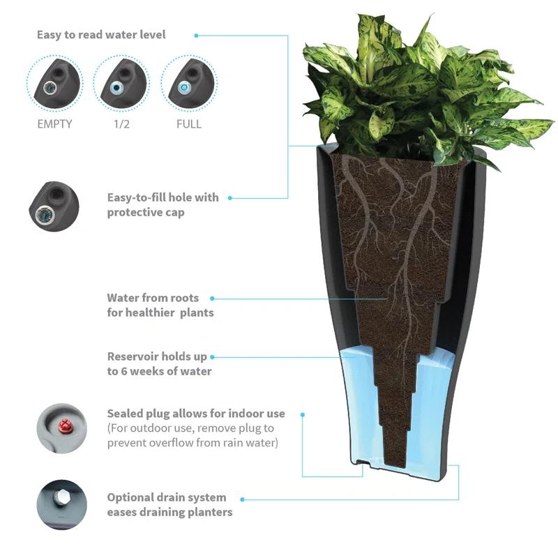 Crescent Garden Pot Planter