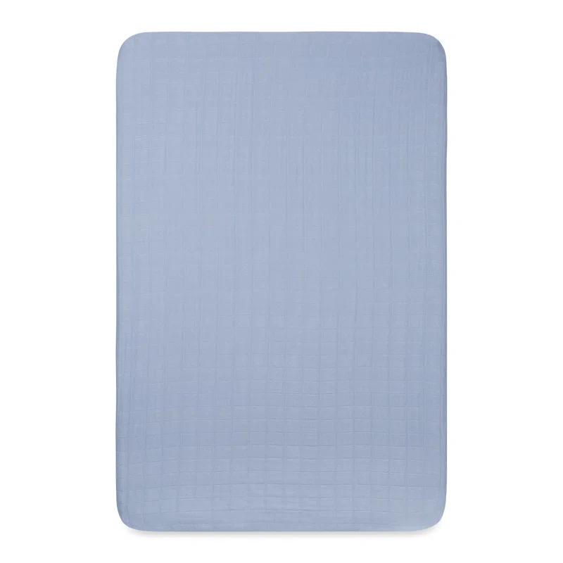 Dewdrop Muslin Mini Crib Sheet