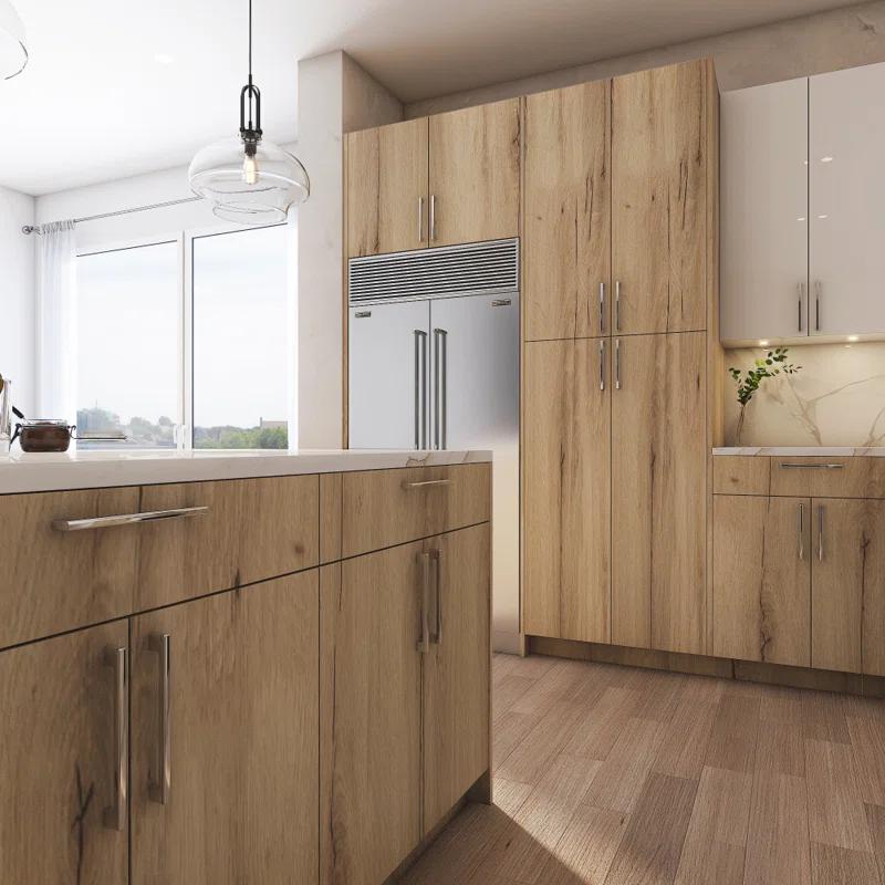 Cambridge Ready to assemble Light Oak Pantry Kitchen Cabinet (24 in. D)