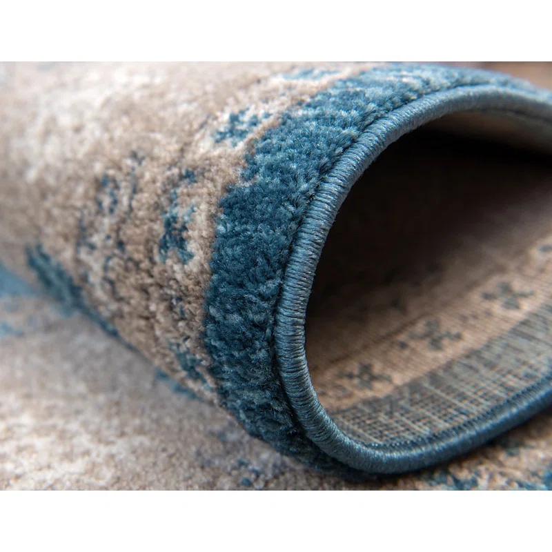 RugPal Linz Oriental Blue Area Rug