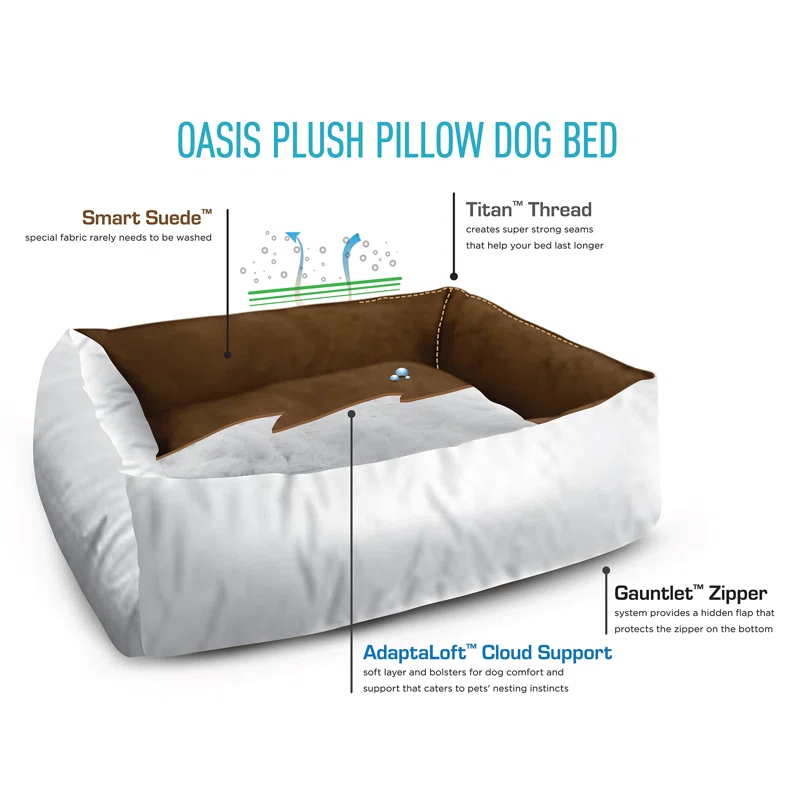 BuddyRest Faux Suede Pet Bed