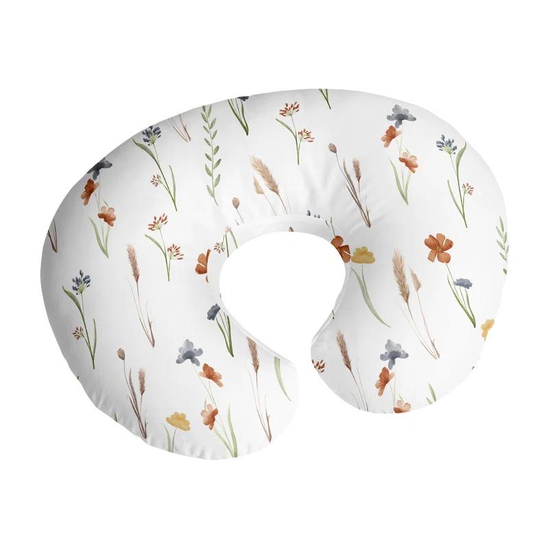Sweet Jojo Designs Watercolor Floral Garden Nursing Pillow Cover Case by Sweet Jojo Designs