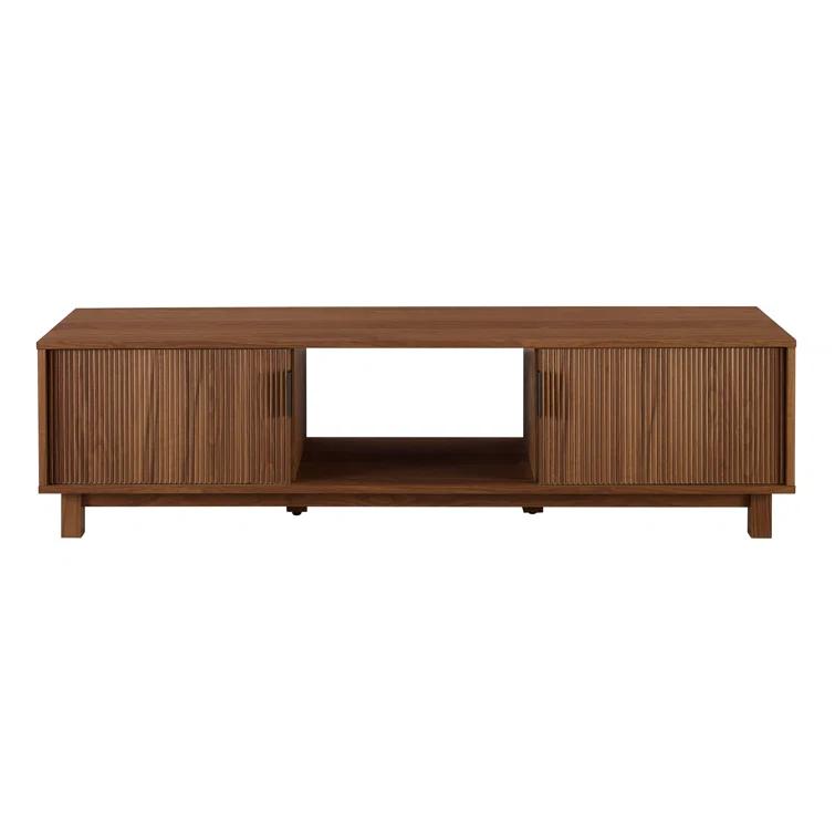 Red Barrel Studio® Farmann Reeded 2-Door TV Stand