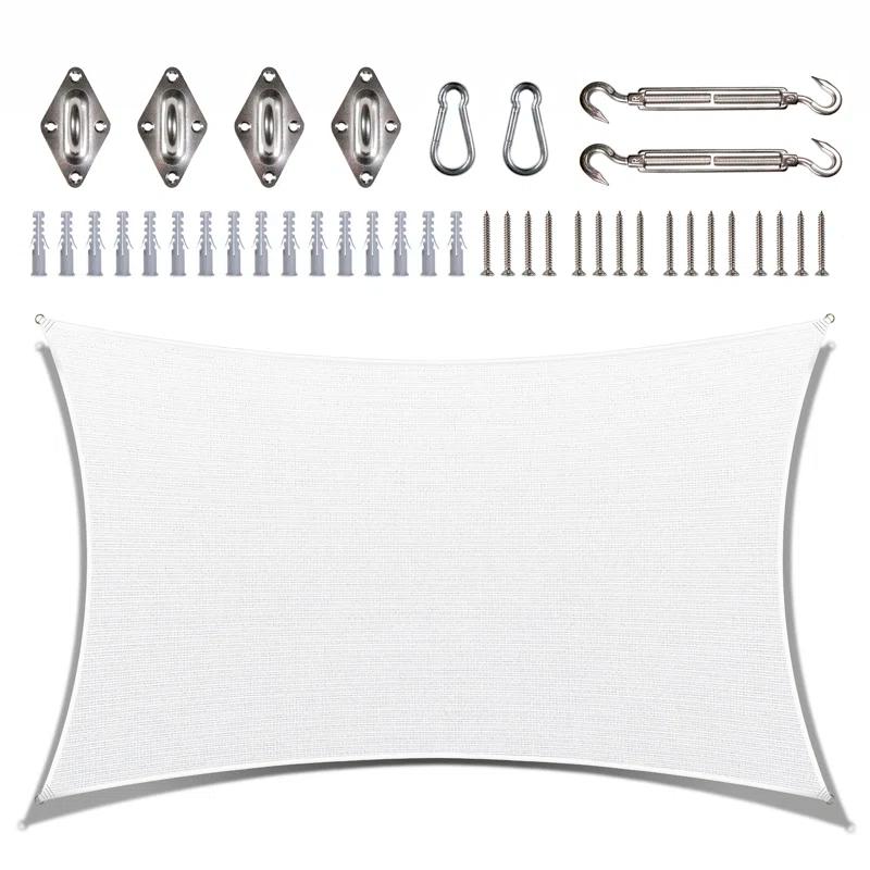 Royal Shade Royal Shade Rectangle Shade Sail With Hardware Kit