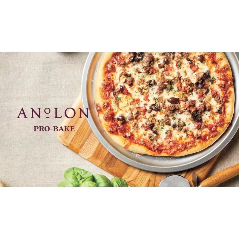 Anolon Anolon Pro-Bake Bakeware Aluminized Steel Perforated Pizza Pan, 14 Inch, Silver