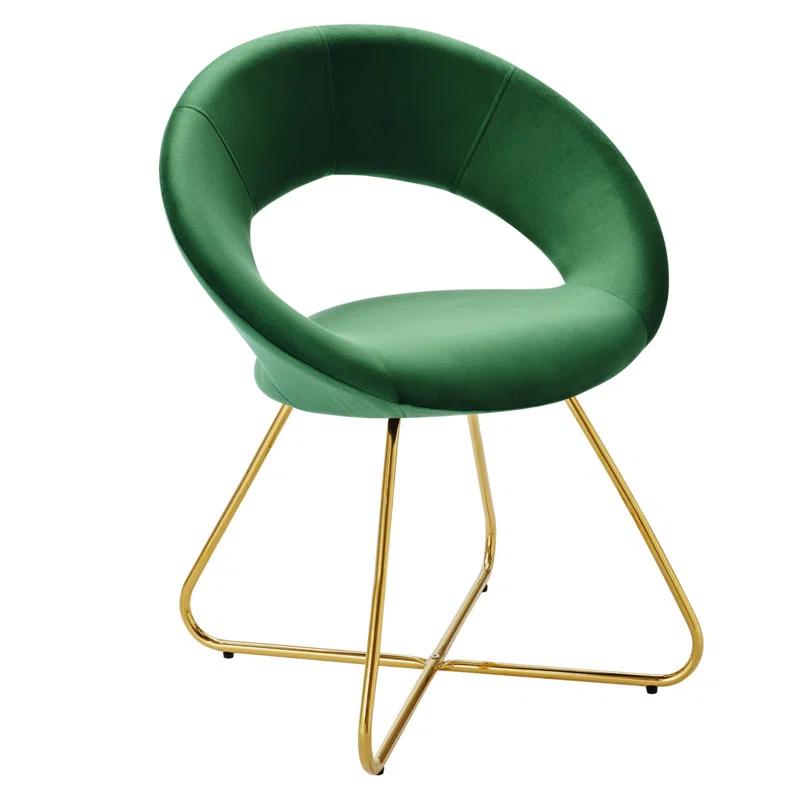 Modway Nouvelle Upholstered Fabric Dining Chair Set of 2 | Wayfair