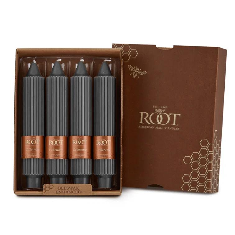 Root Candles Grecian Collenette Unscented Taper Candle & Reviews | AllModern