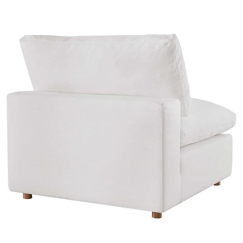 Modway Commix Down-Filled Overstuffed Upholstered Sectional Sofa, Armless Chair by Modway