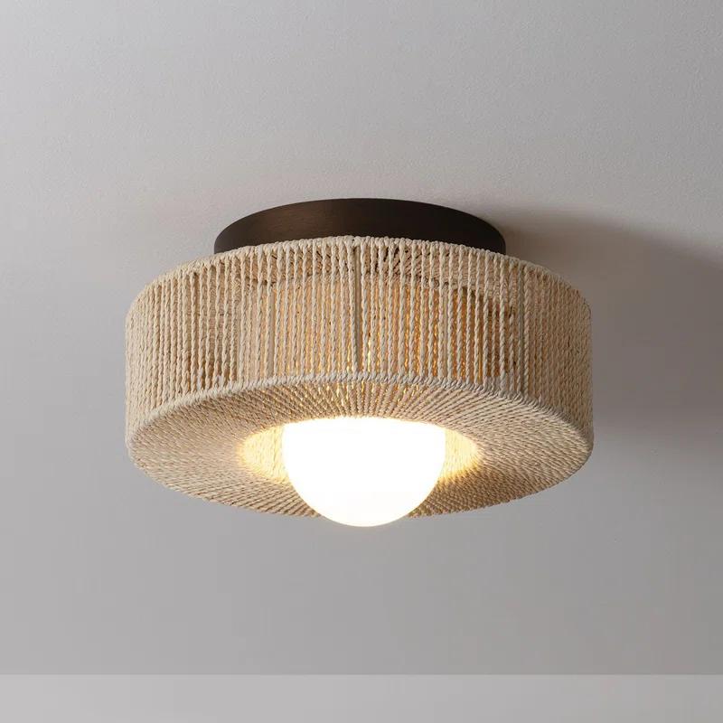 Embeth Flush Mount Light - Bronze / 14"Dia
