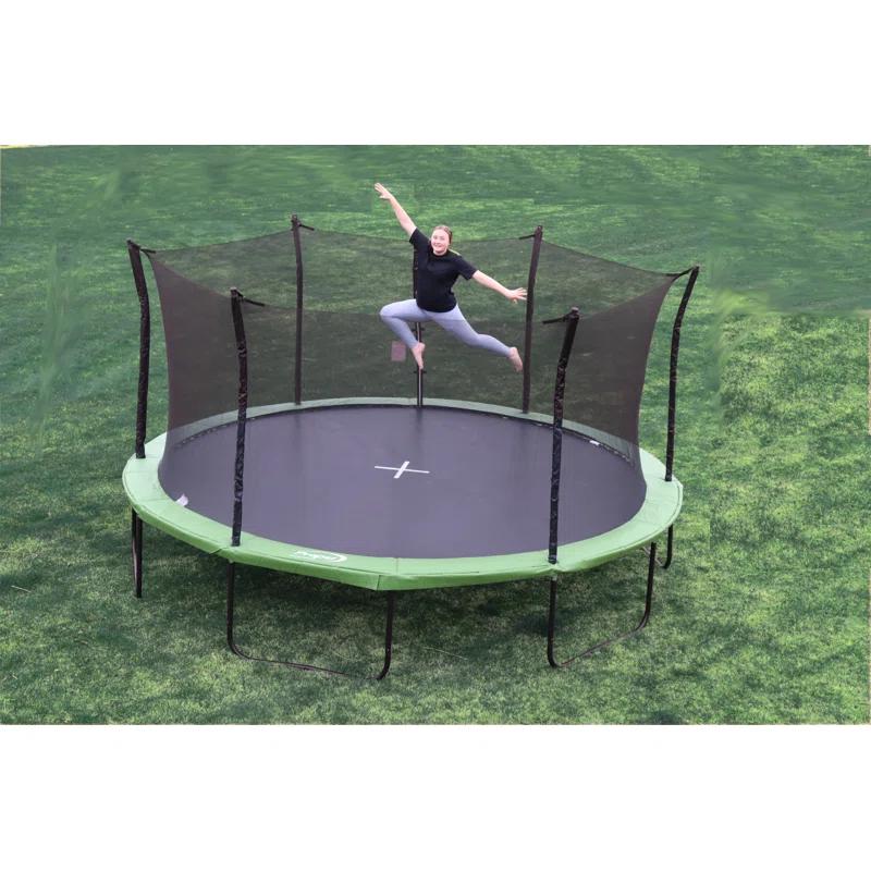 Propel Trampolines Propel 16' Heavy Duty Pro Trampoline with Basketball Hoop
