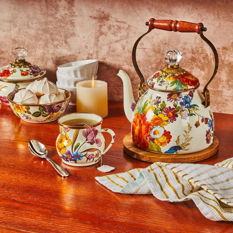 Flower Market 2 Quart Tea Kettle