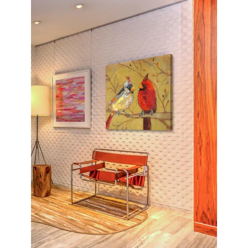 Marmont Hill "Cardinal Conversation" Print on Wrapped Canvas