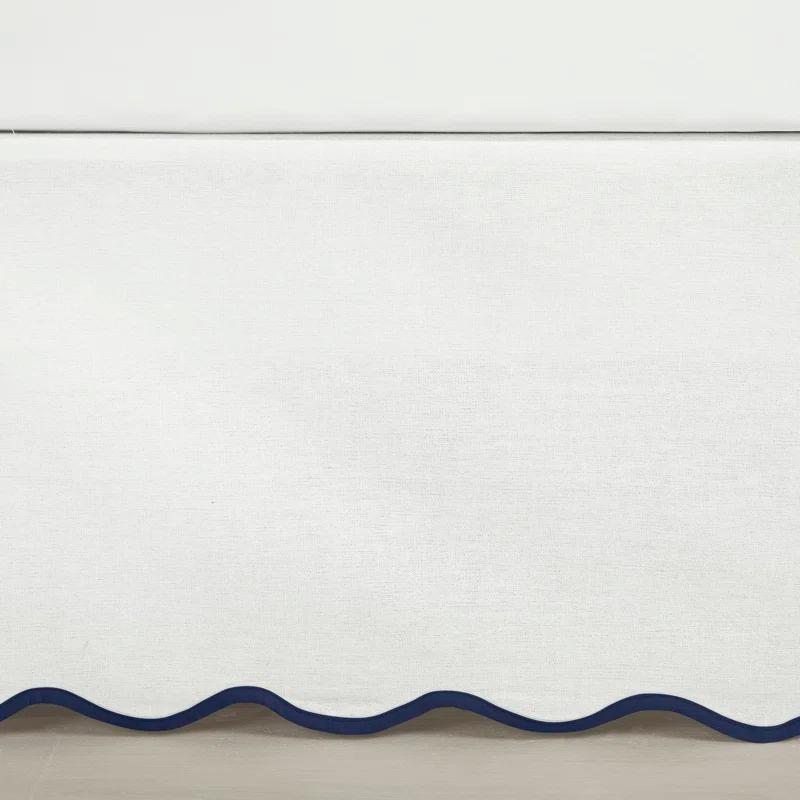 Lush Decor Coastal Chic Scallop Wrap Around Bed Skirt