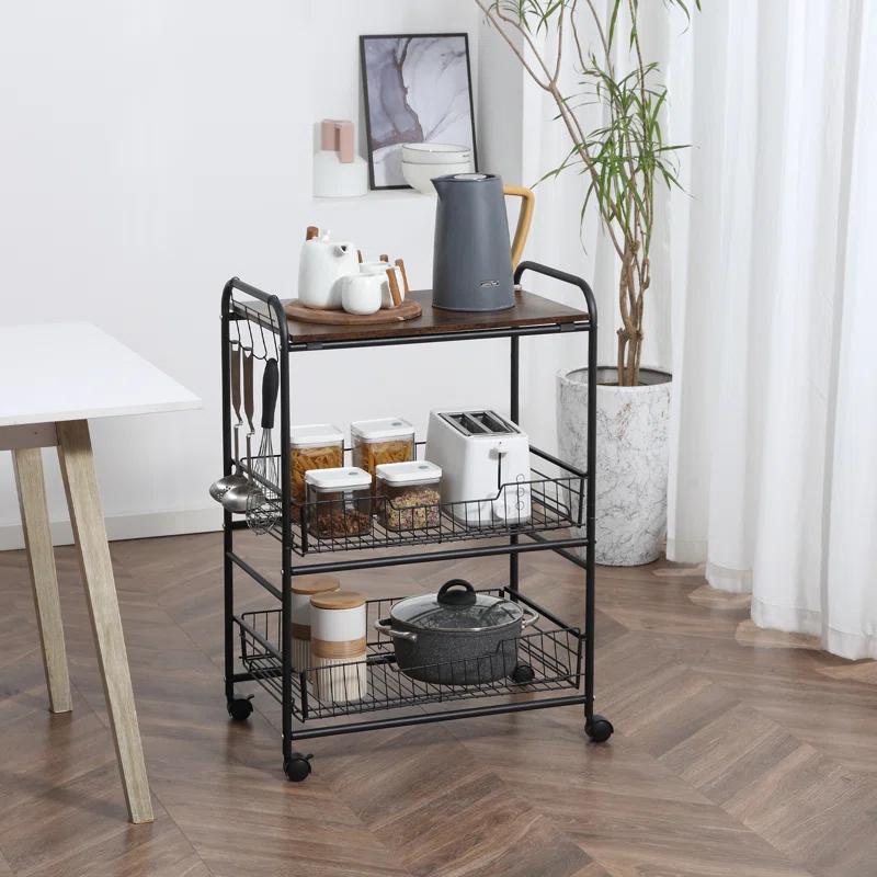 HomCom Kitchen Cart