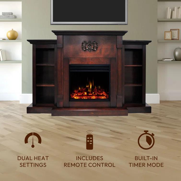 Cambridge Cambridge Sanoma Freestanding Electric Fireplace Heater with Traditional Mantel, Timer, Remote Control