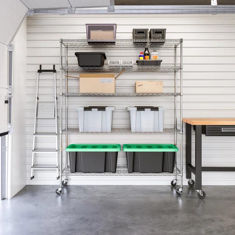 Wire Rolling Storage Cart