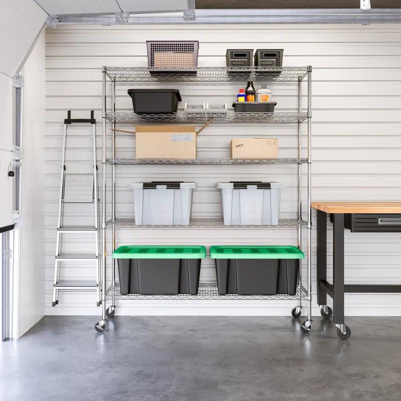 Wire Rolling Storage Cart