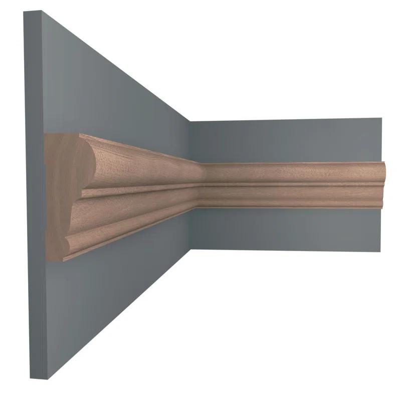 Ekena Millwork WM392 1"D x 2 3/8"W x 96"L Solid Wood Stain Chair Rail Molding