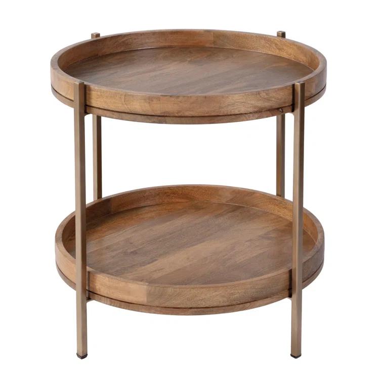 Butler Specialty Damirra Wood And Metal Accent Table In Brown