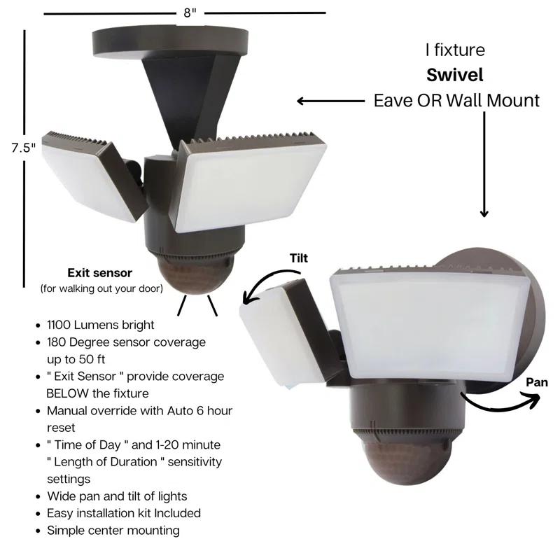 LED Outdoor Security Accent with Motion Sensor