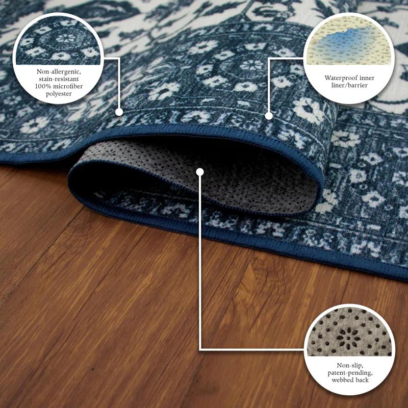 My Magic Carpet Flatweave Washable Oriental Indoor / Outdoor Rug