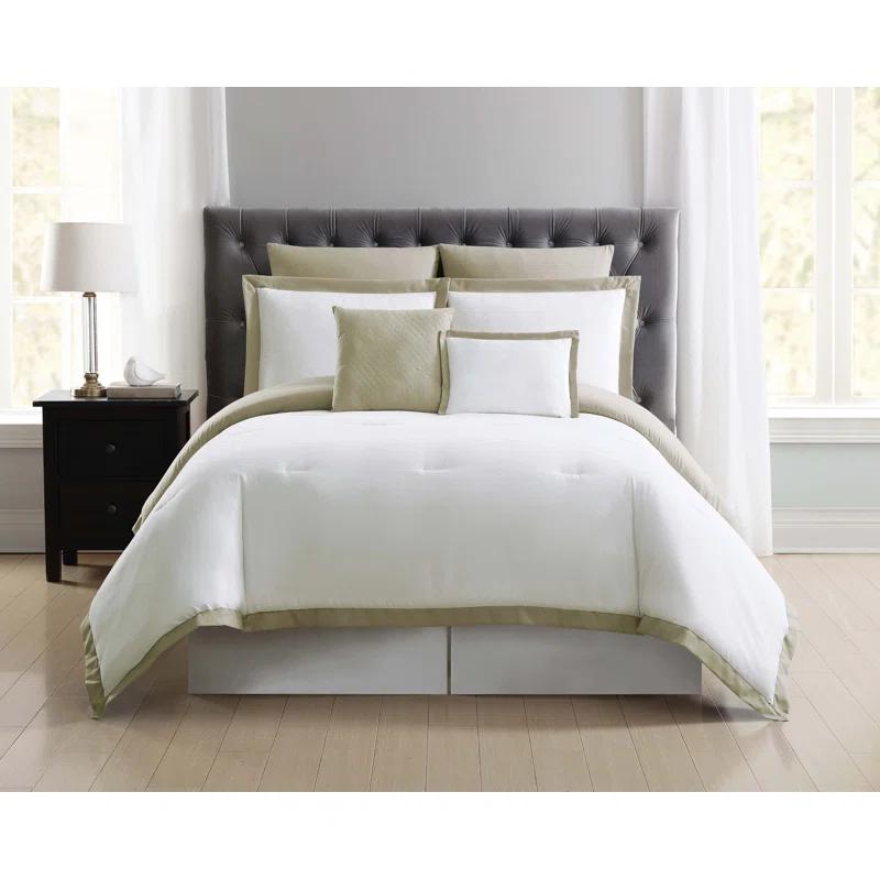 Truly Soft Everyday Modern & Contemporary Box Stitch Comforter Set