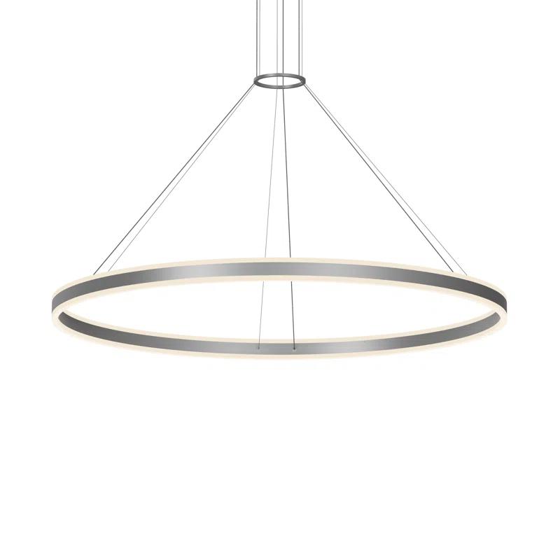 Double Corona 2 - Light Dimmable LED Wagon Wheel Chandelier