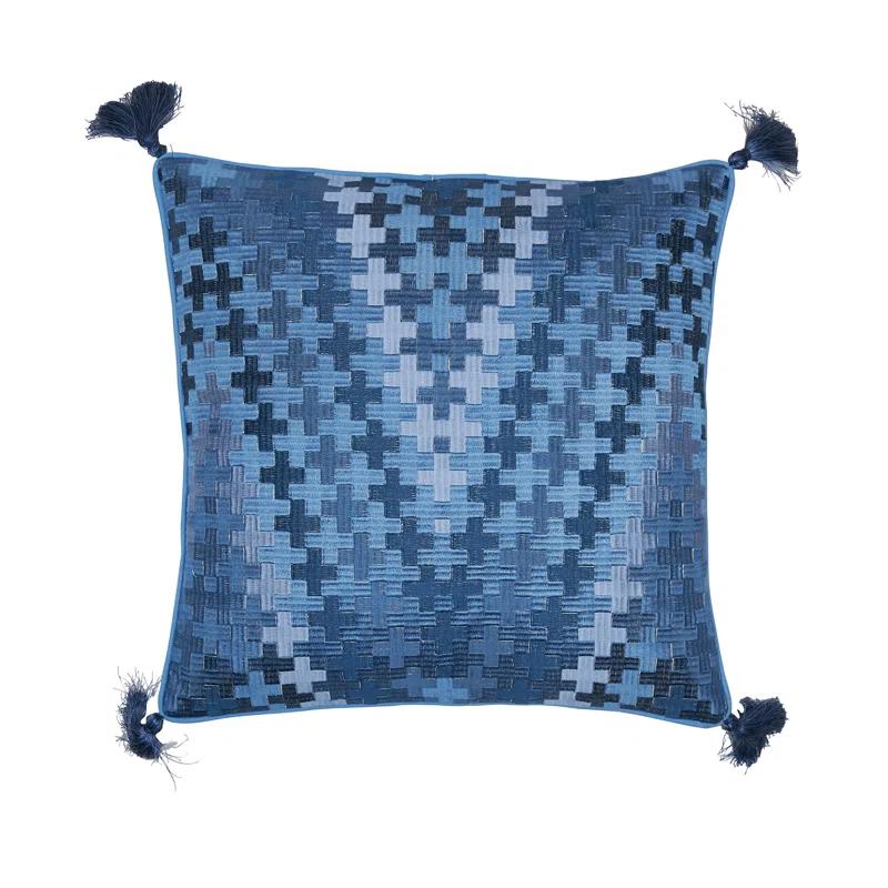 carol & frank Pepi Embroidered Throw Pillow