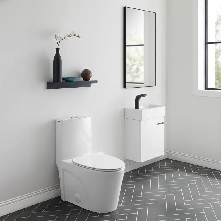 St. Tropez One Piece Elongated Toilet Dual Vortex Flush 1.6 GPF