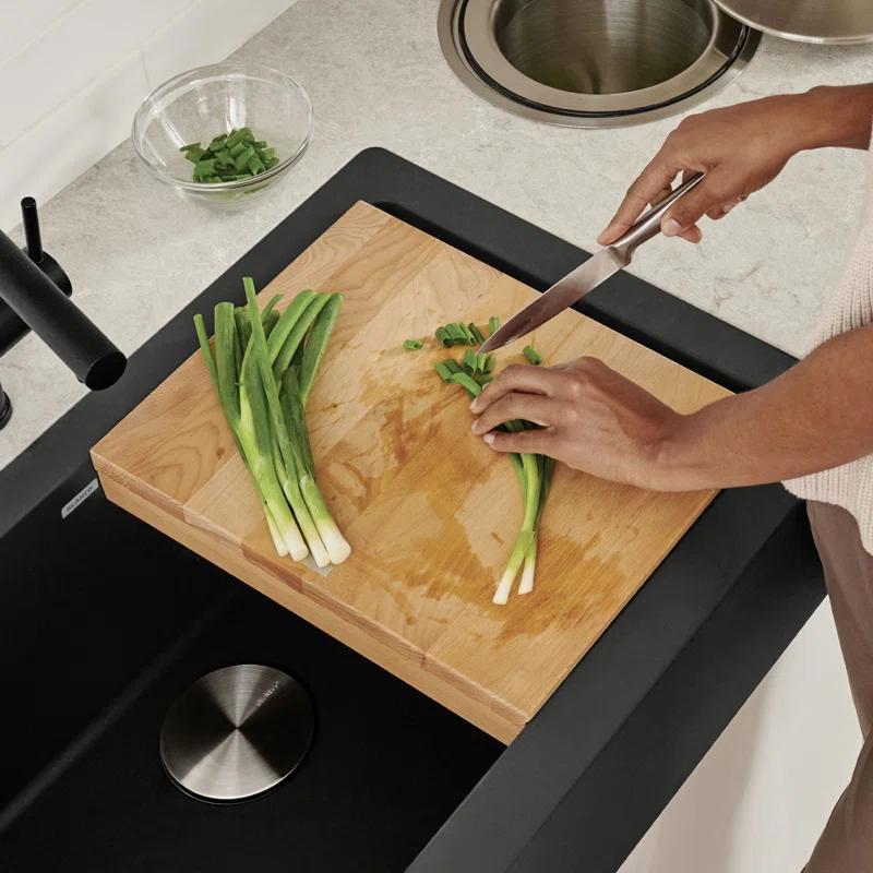 Blanco Beechwood Cutting Board for Ikon & Vintera Farmhouse Sinks