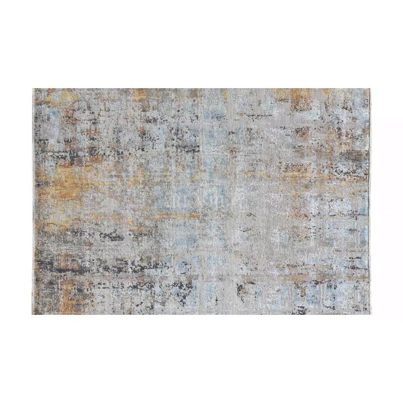 AMER Rugs Majestic Voilie Hand-Knotted Wool/Silk Area Rug in Ivory