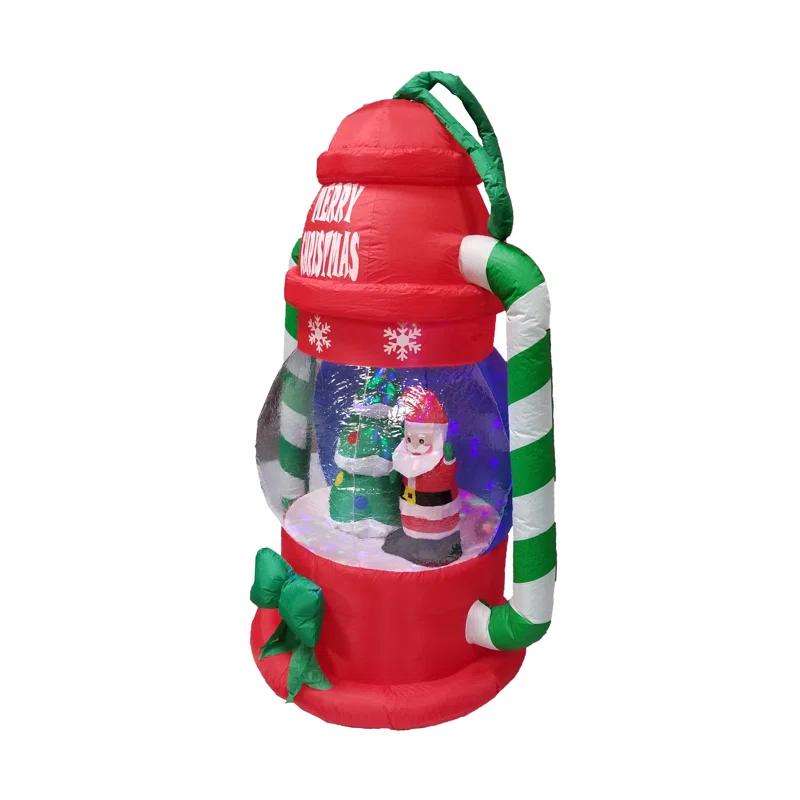 The Holiday Aisle® 6 Foot Tall Lighted Christmas Inflatable Lantern with Santa Claus and Christmas Tree Indoor / Outdoor Holiday Blow Up Yard Garden Decoration & Reviews | Wayfair