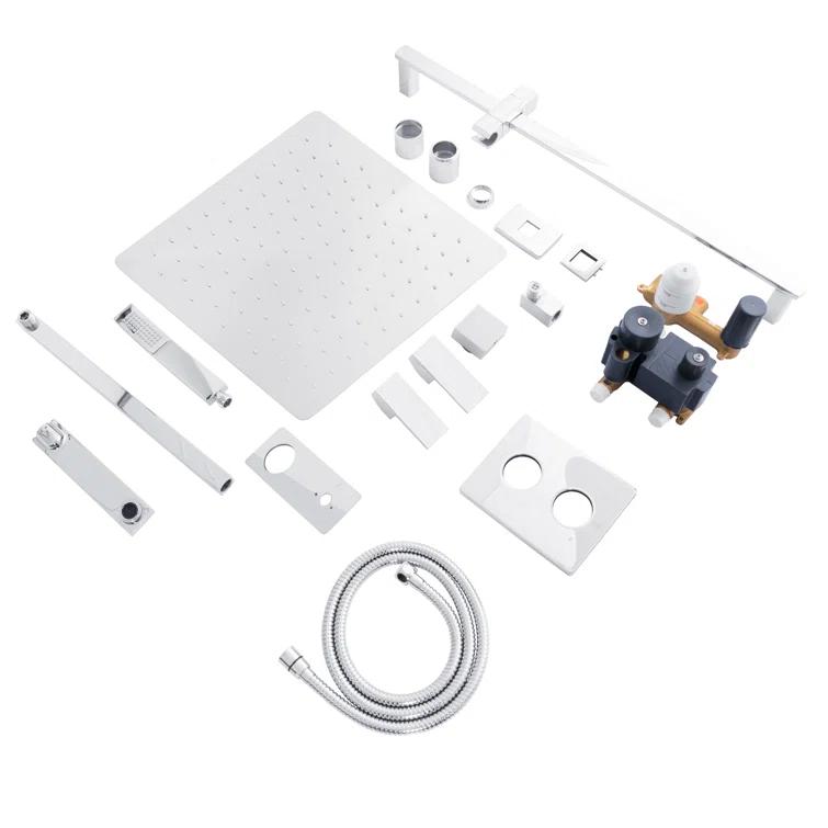 ZLINE ZLINE Bliss Shower System W/ 16 in. Oversized Shower Head in Brushed Nickel (BLS-SHS16-BN) BLS-SHS16-CH