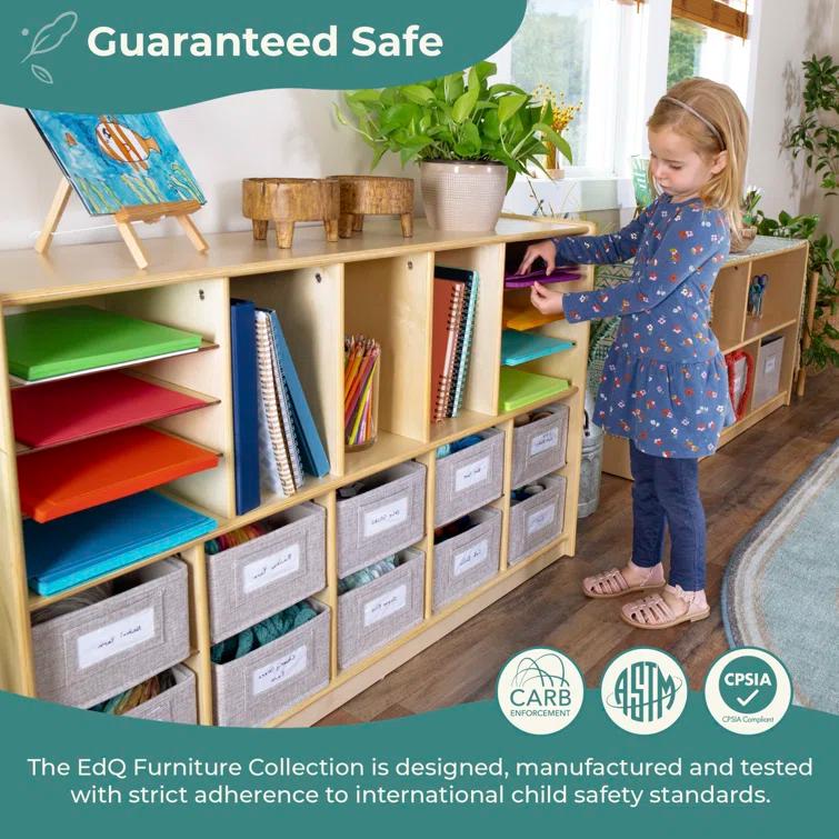 Guidecraft EdQ Essentials Shelves & 10 Bin Storage Unit