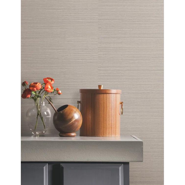 Birch Lane™ Weatherhill Natural Sisal Peel and Stick Grasscloth Wallpaper