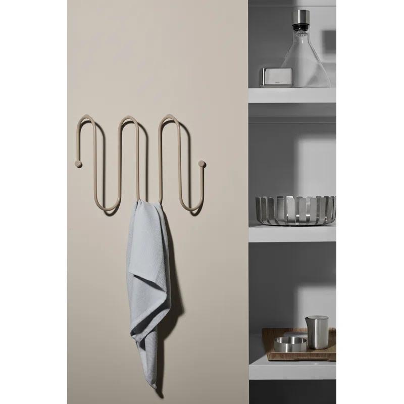 CURL Metal Wall Mounted Coat Rack