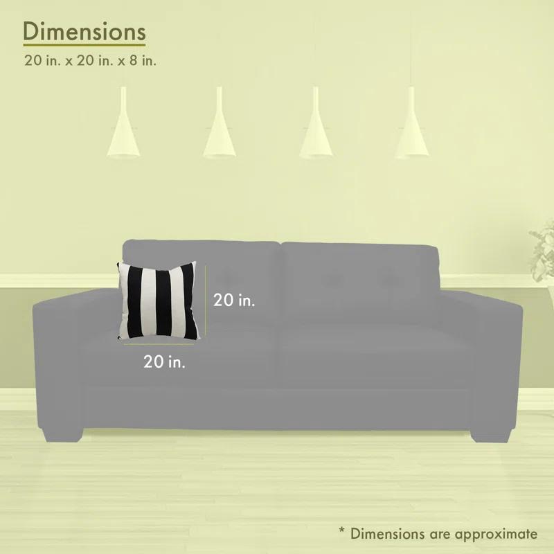 Majestic Home Goods Indoor/Outdoor Reversible Throw Pillow