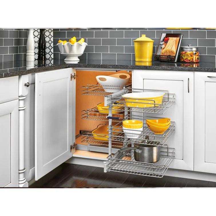 Rev-A-Shelf Rev-A-Shelf Pull Out Corner Cabinet Organizer w/Soft-Close 3 Tier