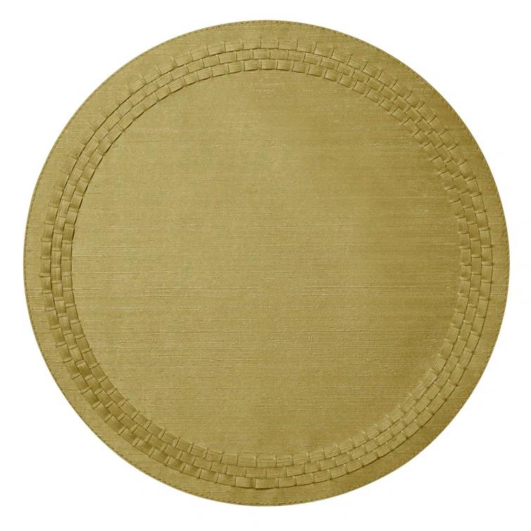 Mode Living August Vinyl Round Placemat (Set of 4)