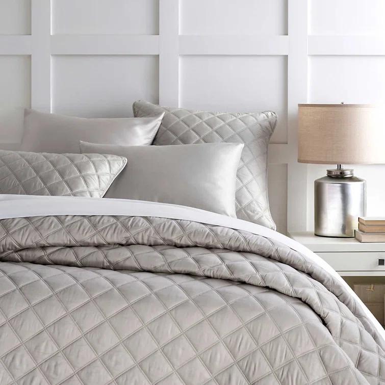 Pine Cone Hill Quilted Silken Solid Coverlet