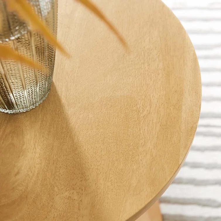 Modway Modway Lina Solid Wood Pedestal End Table