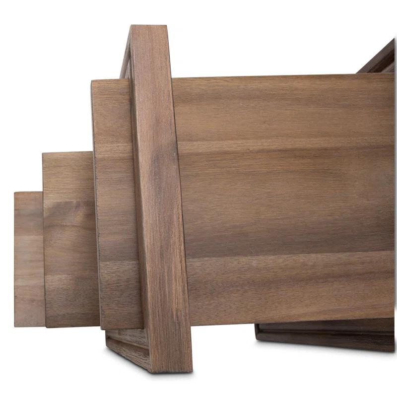 Michael Amini / Kathy Ireland Home Designs Hudson Ferry Solid Wood End Table