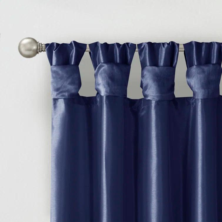 Madison Park Emilia Lightweight Faux Silk Single Valance with Beads