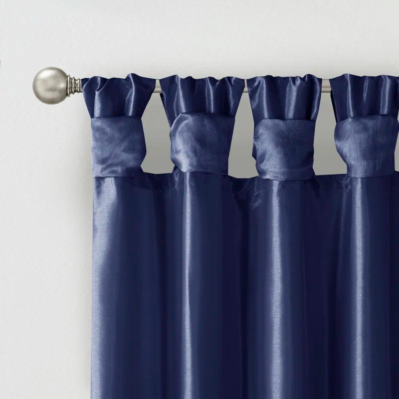Madison Park Emilia Lightweight Faux Silk Single Valance with Beads