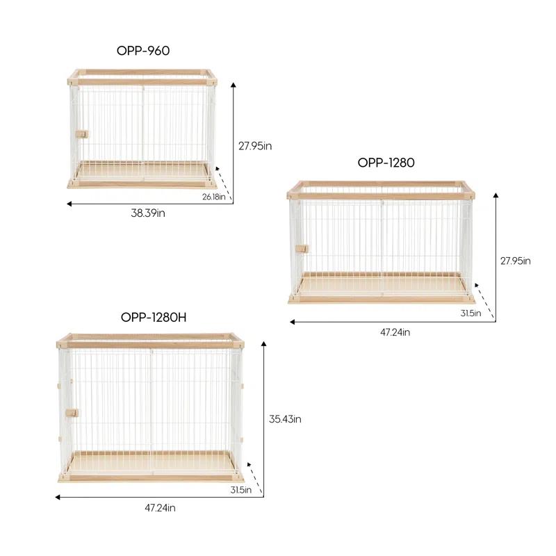 IRIS USA, Inc. 4 Panel Metal Exercise Pen With Door