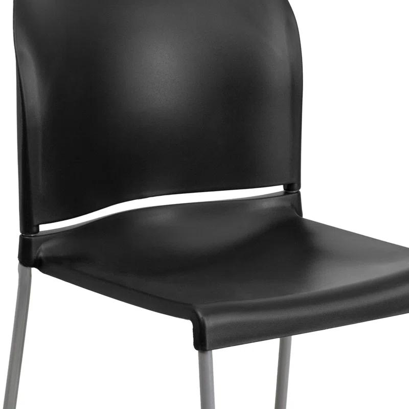Flash Furniture Brielle Contoured Sled Base Stackable Waiting Room Chairs (Set of 5)