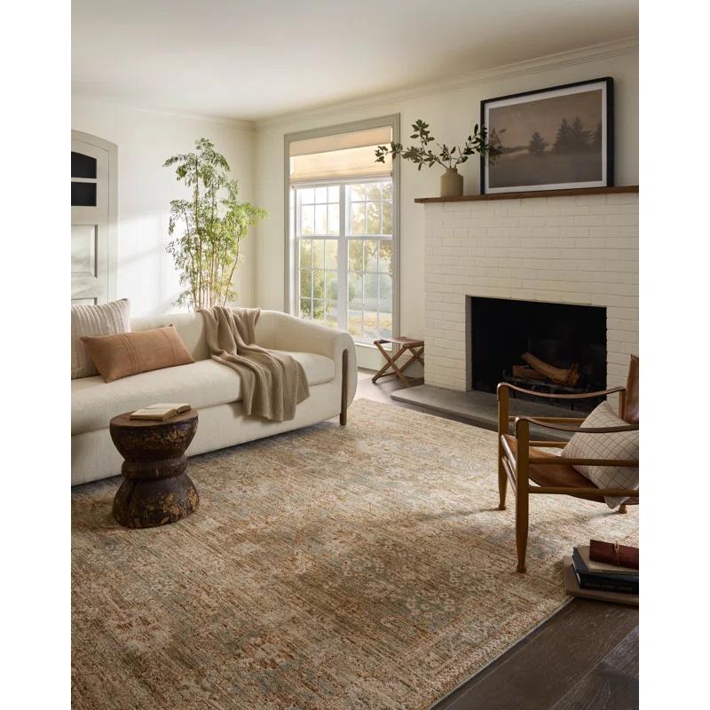 Junie III Rug Magnolia Home by Joanna Gaines x Loloi - Spice and Multi / 9'6" Round