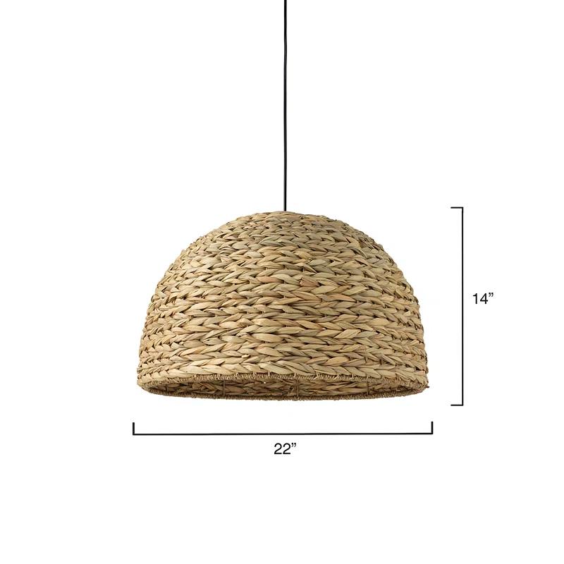 Shoreline Single Light Seagrass Pendant
