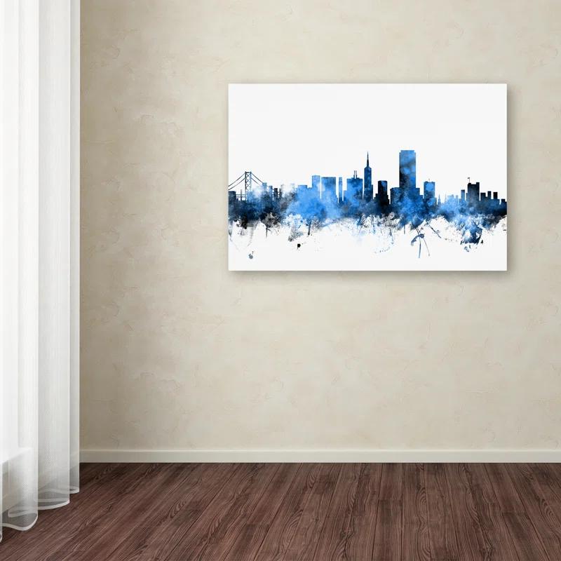 Trademark Fine Art " San Francisco City Skyline II " by Michael Tompsett